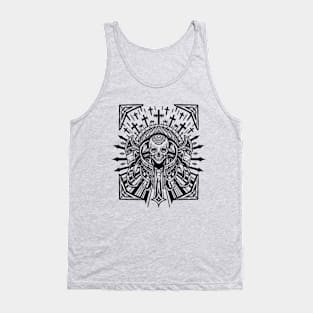 Skeleton King (Black Lines) Tank Top